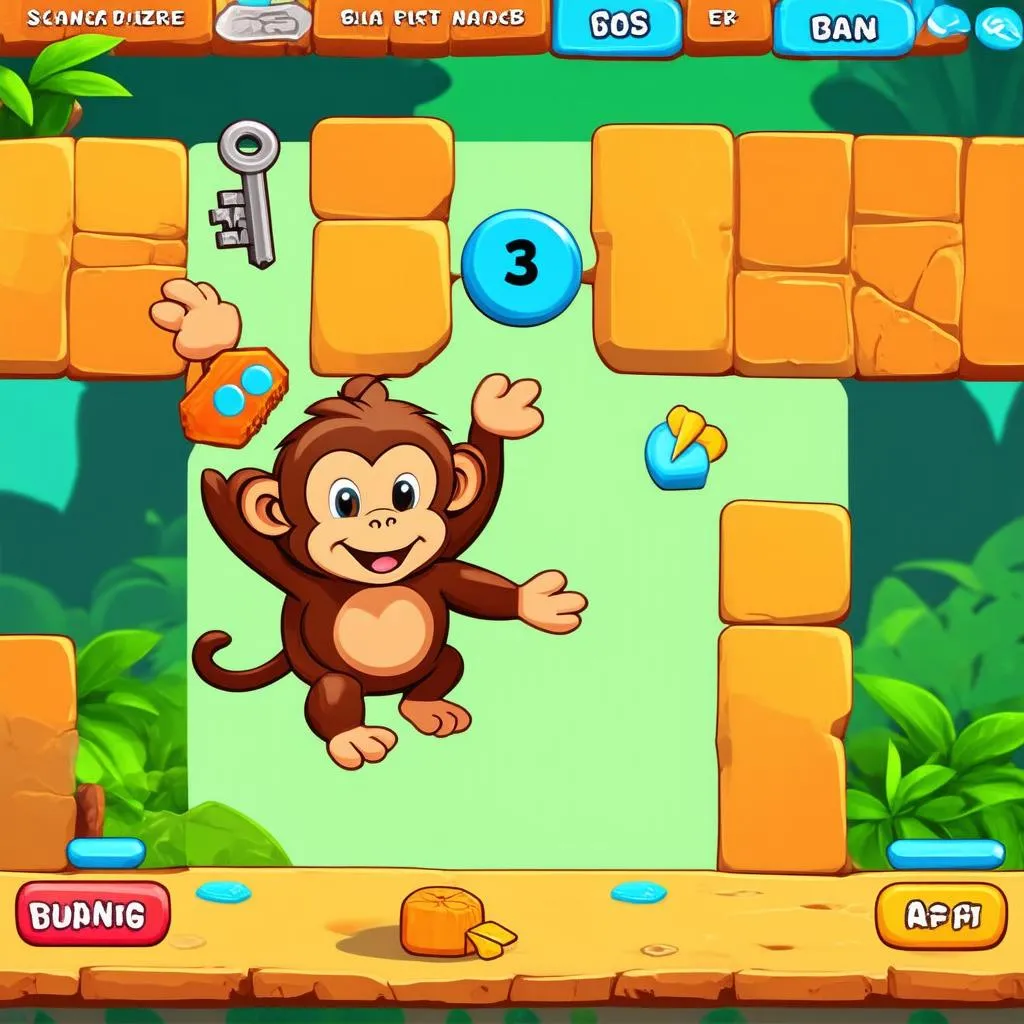 Chú Khỉ Buồn 3 gameplay