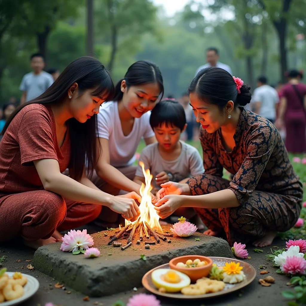 Lễ cúng mở cửa mả tại Hà Nội