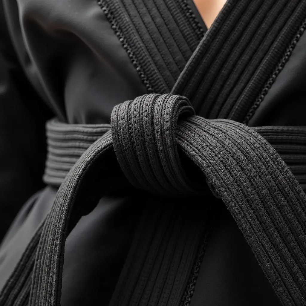 Hình ảnh đai đen karate cao cấp