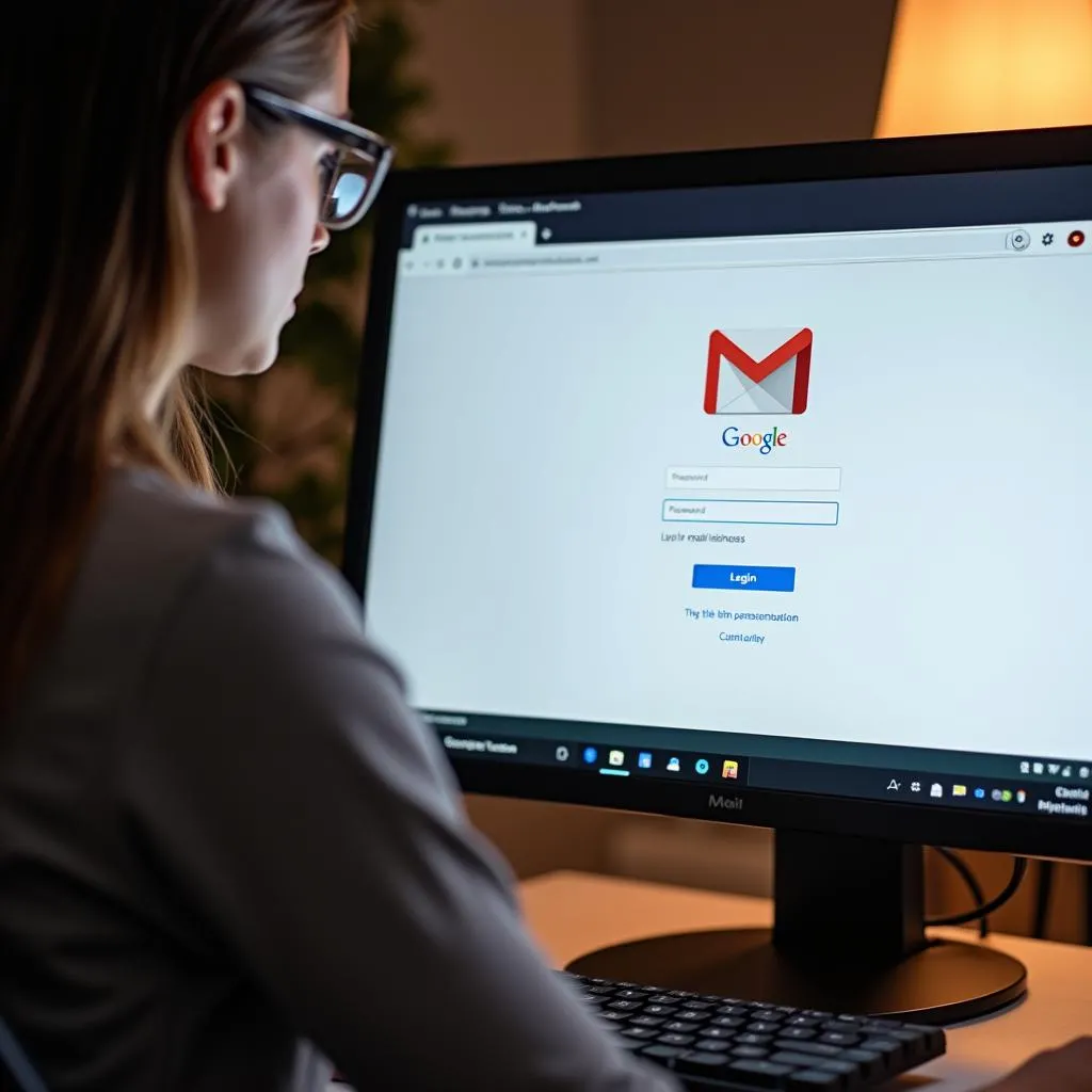 Đăng nhập Gmail trên máy tính