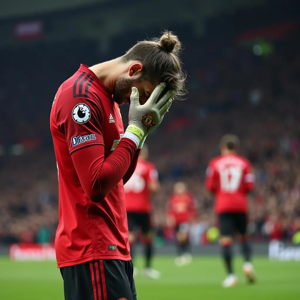 De Gea thất vọng sau trận đấu