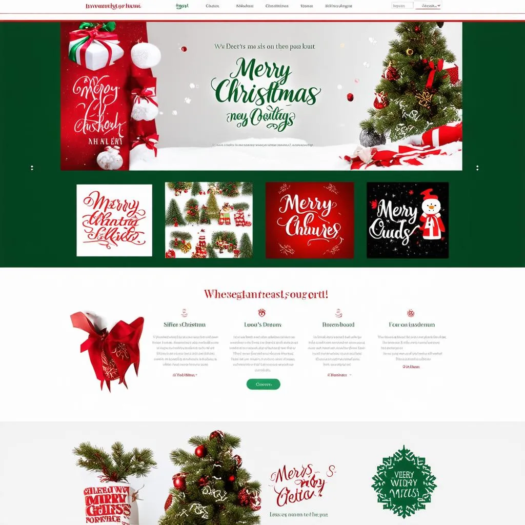 Font chữ Noel trang trí website