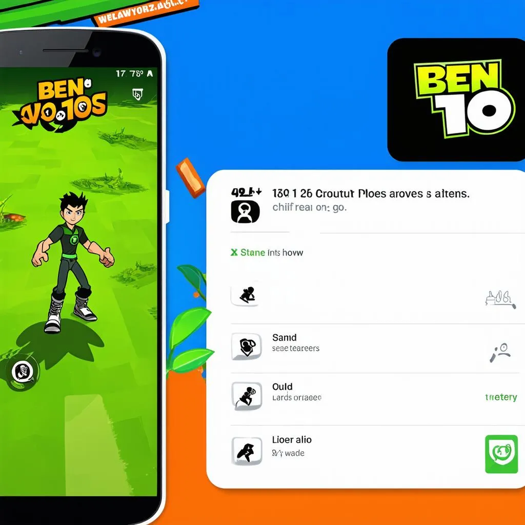 Game Ben 10 trên điện thoại