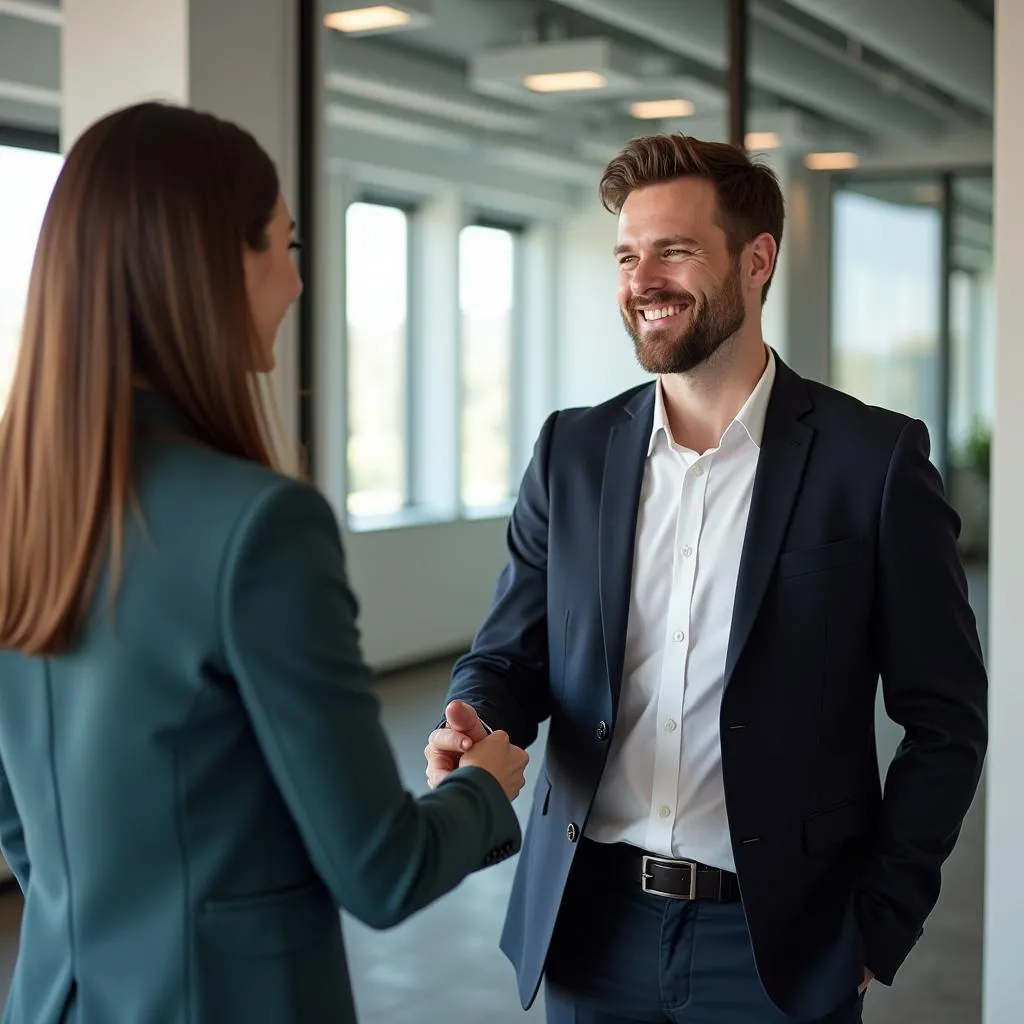 Business Meeting Handshake