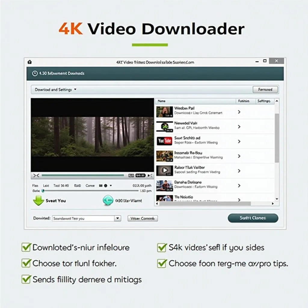 Giao diện phần mềm 4K Video Downloader