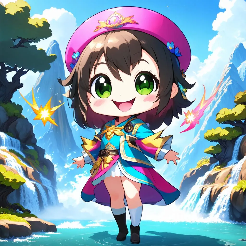 Hình ảnh Chibi trong game Genshin Impact