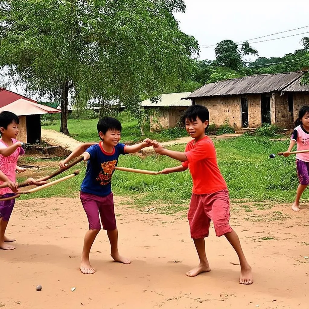 Hình ảnh về trò chơi dân gian