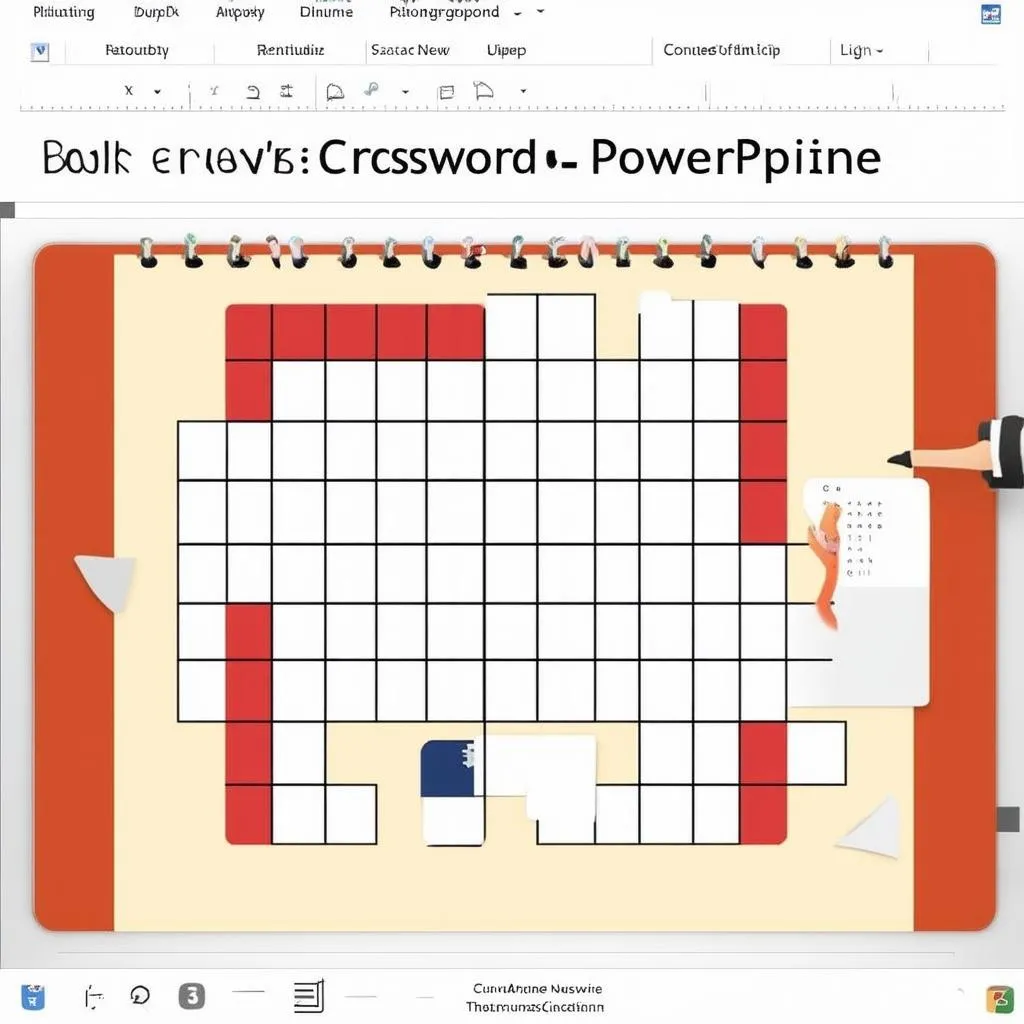 Hình nền PowerPoint game ô chữ