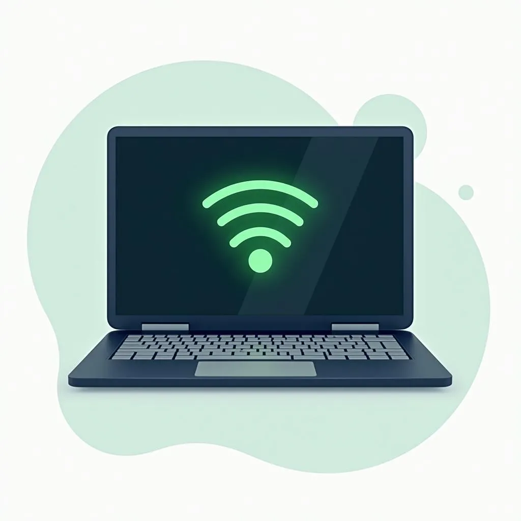 Laptop kết nối wifi thành công