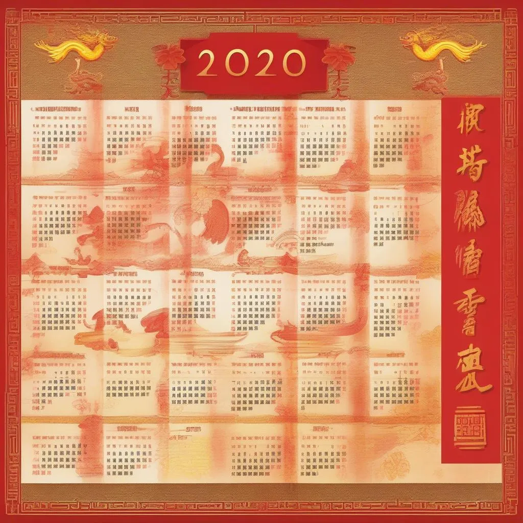 Lịch âm năm 2020