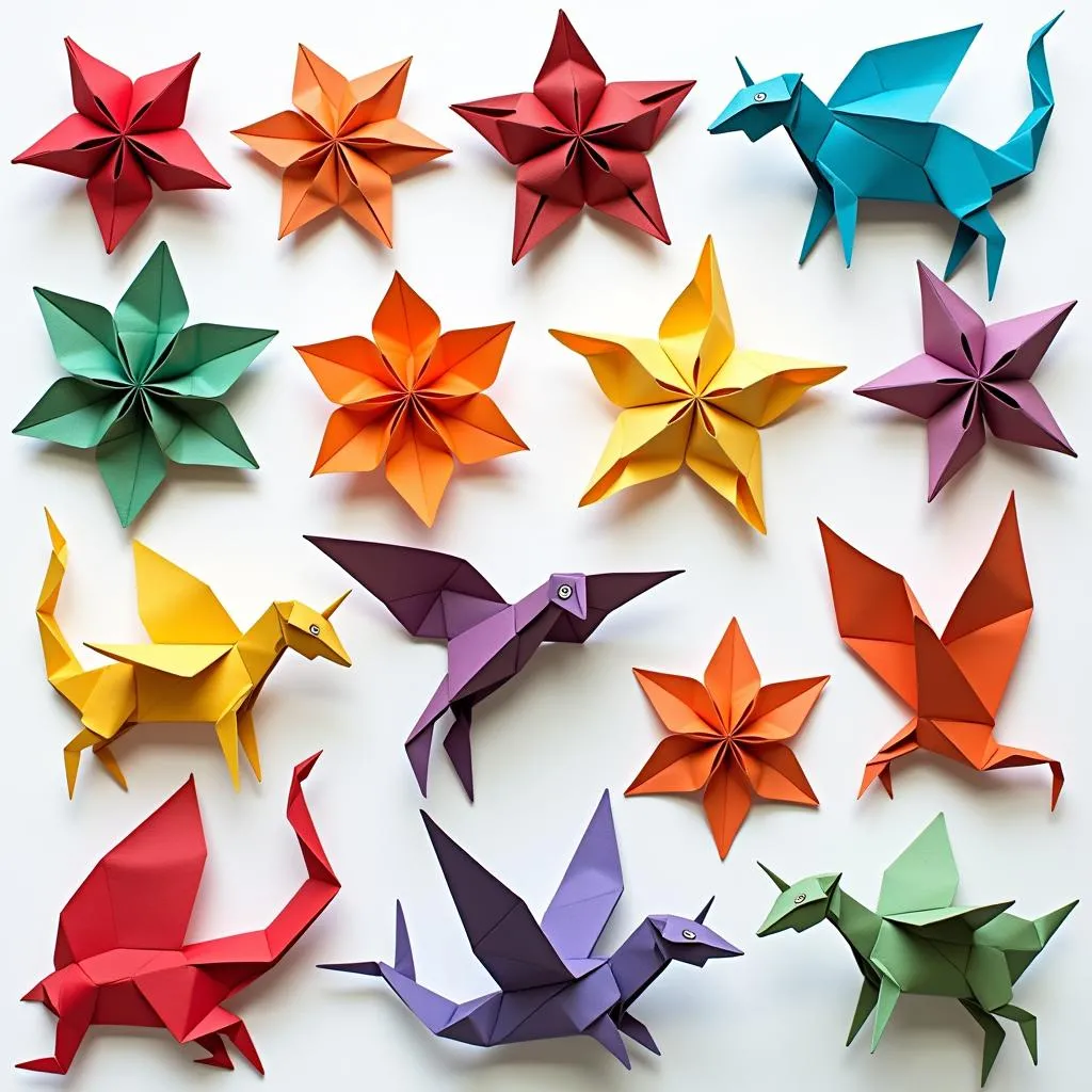 Nhiều mẫu gấp giấy Origami đẹp mắt