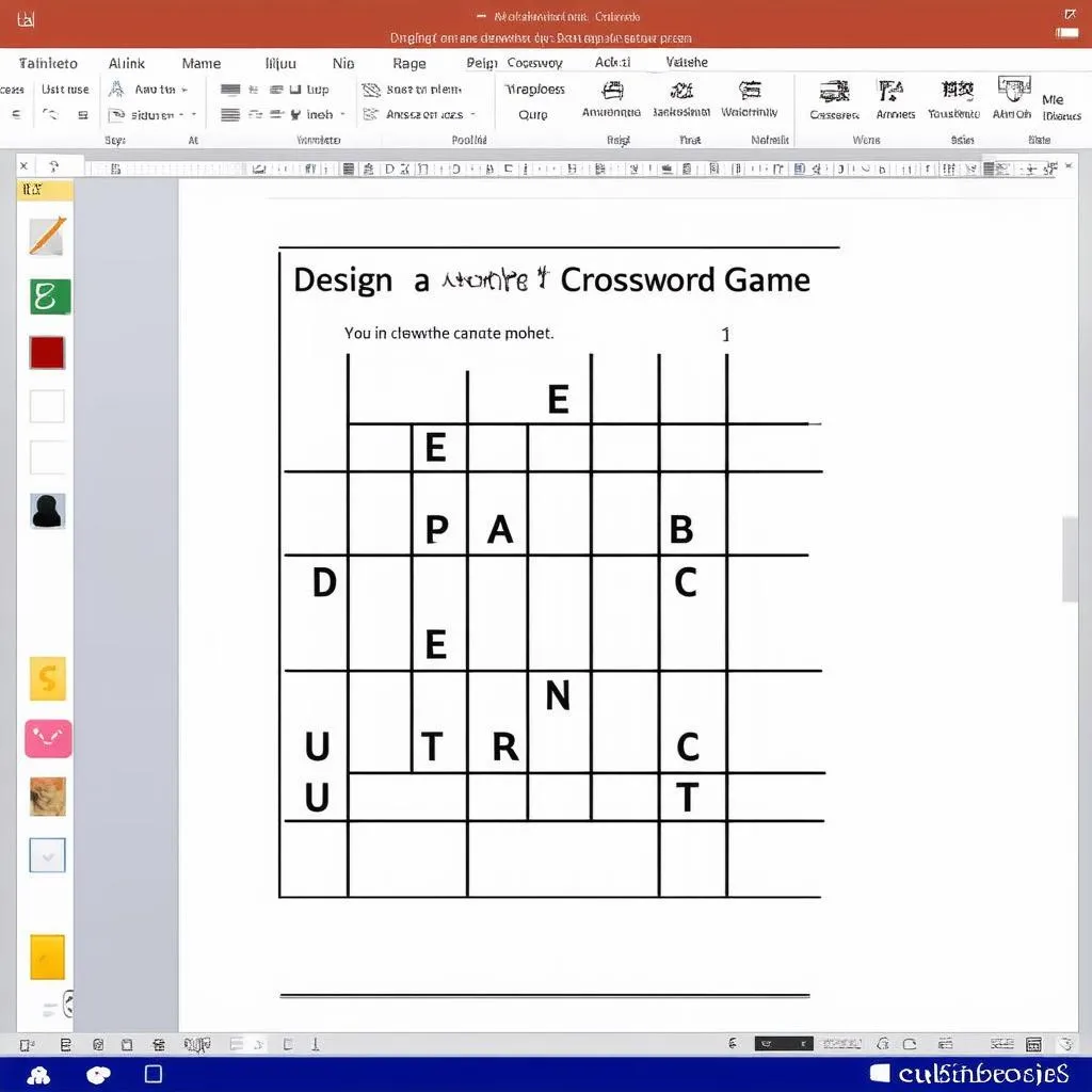 design-crossword-game-on-powerpoint