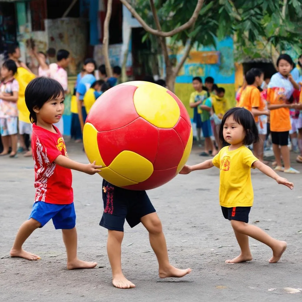 quả bóng trò chơi dân gian