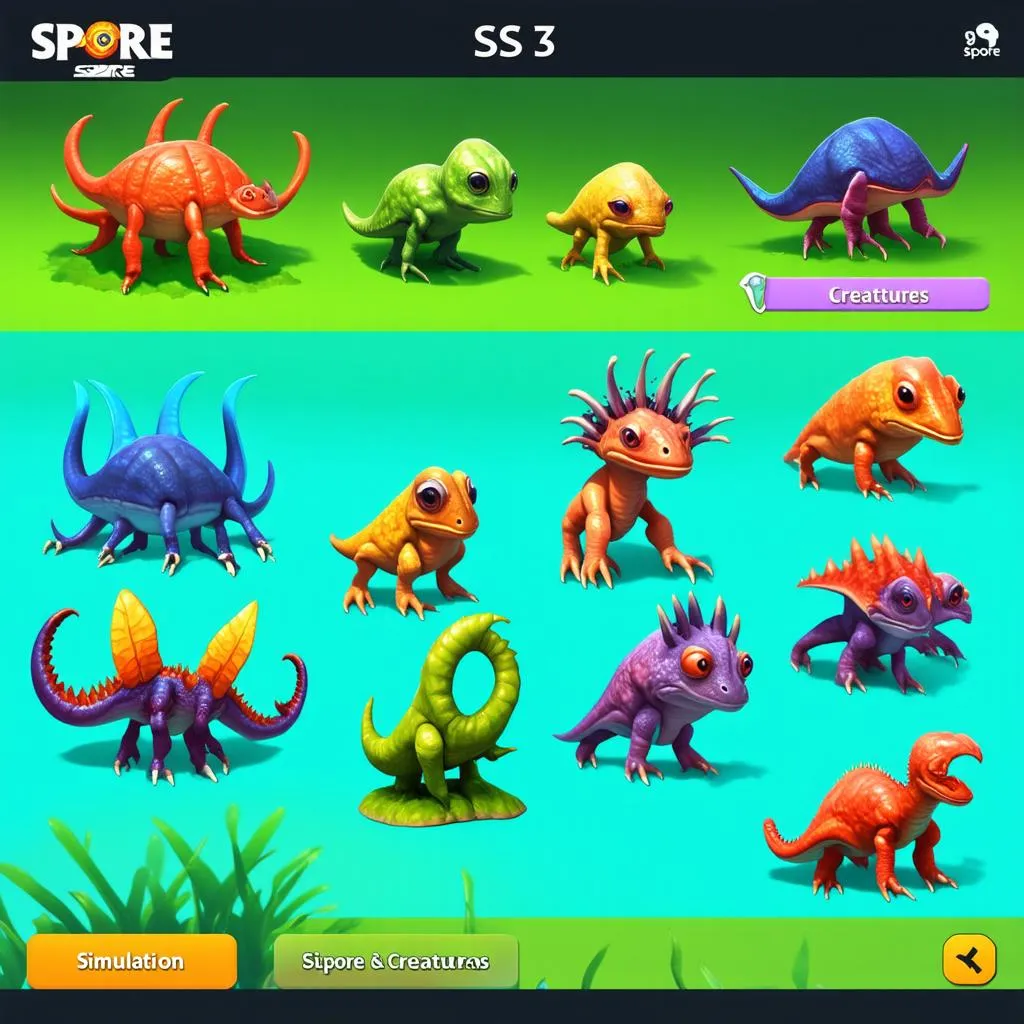 Spore SS3 Creatures