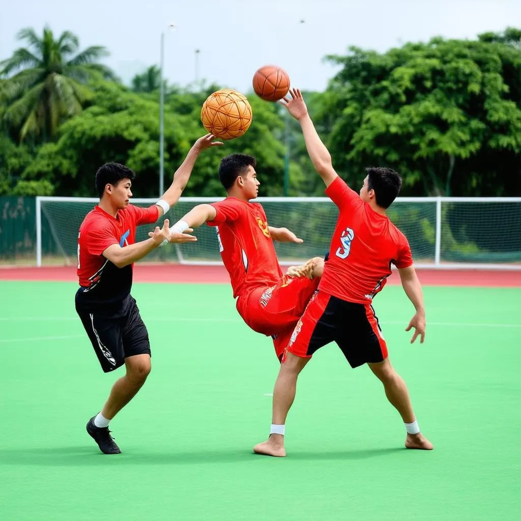 Takraw - Trò Chơi Bóng Chân Thái Lan