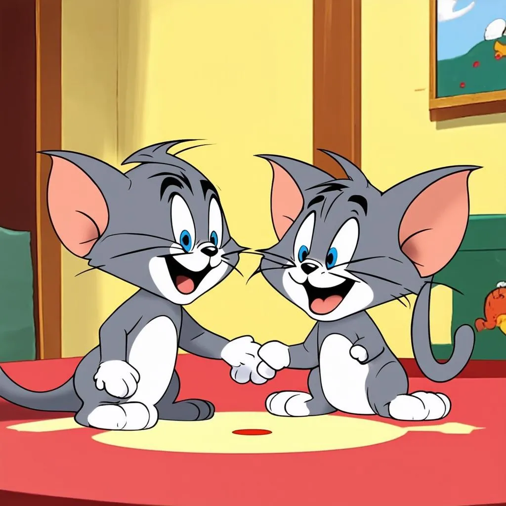 Tom và Jerry chơi game cùng bạn bè