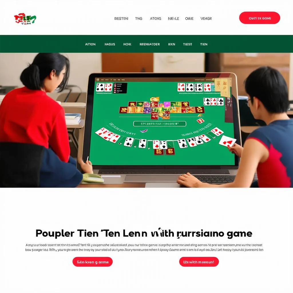 Trang web chơi tiến lên online uy tín