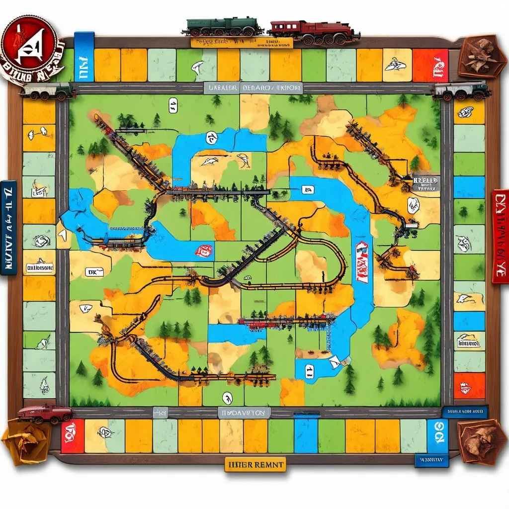 trò chơi boardgame tàu hỏa