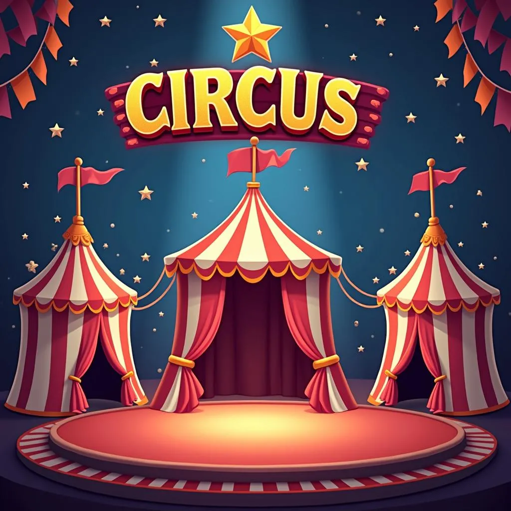 Giao diện chính trò chơi Circus 1