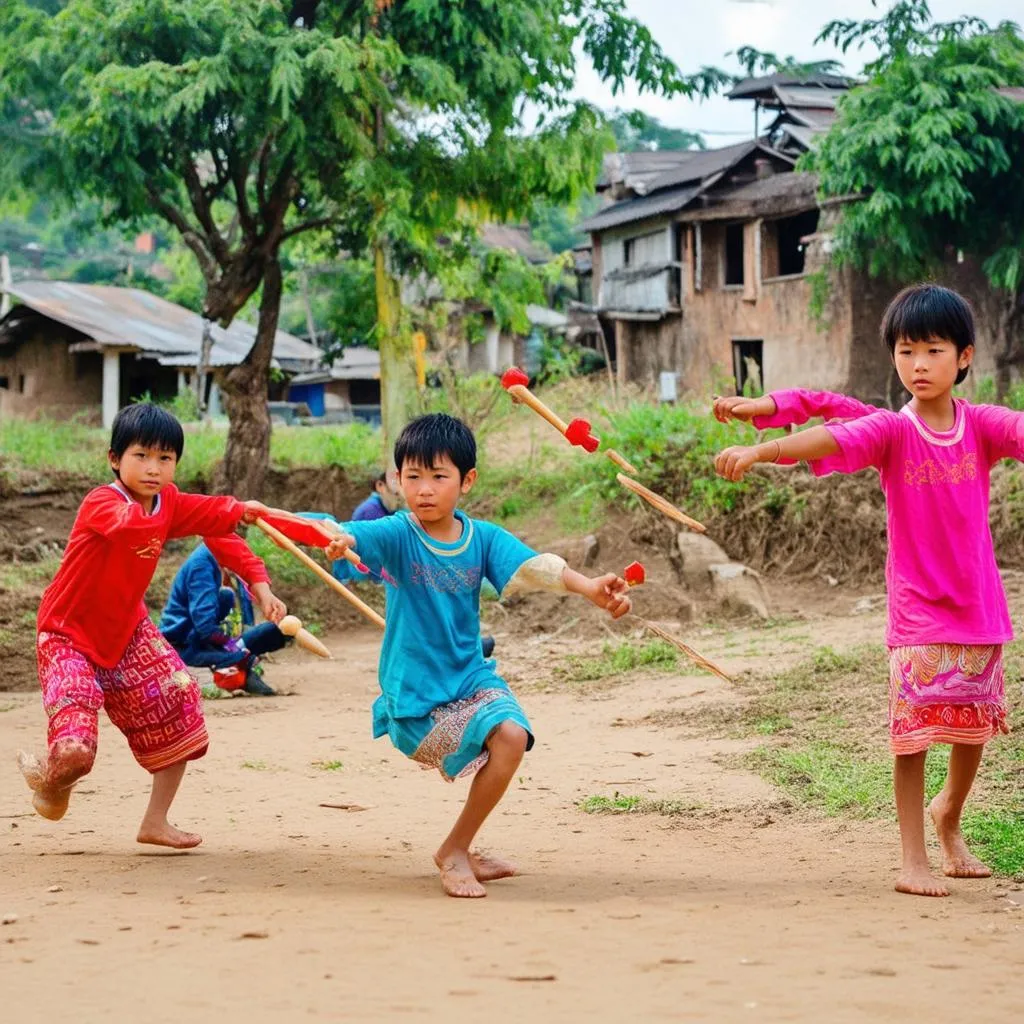 Trò chơi dân gian Việt Nam: Rồng rắn lên mây, chi chi chành chành, bịt mắt bắt dê