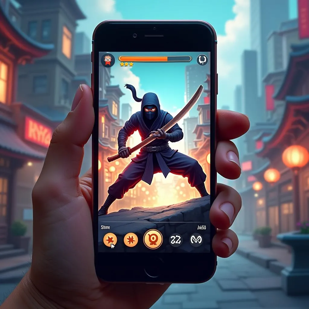 Trò chơi ninja hack trên điện thoại