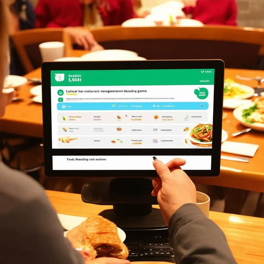 Hình ảnh minh họa cho trò chơi quản lý nhà hàng