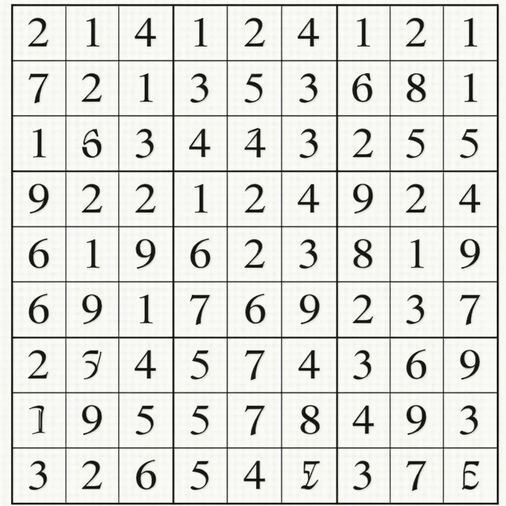 Trò chơi Sudoku thử thách trí tuệ