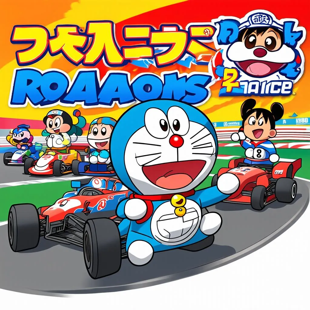 Hệ thống game xe đua Doraemon đa dạng