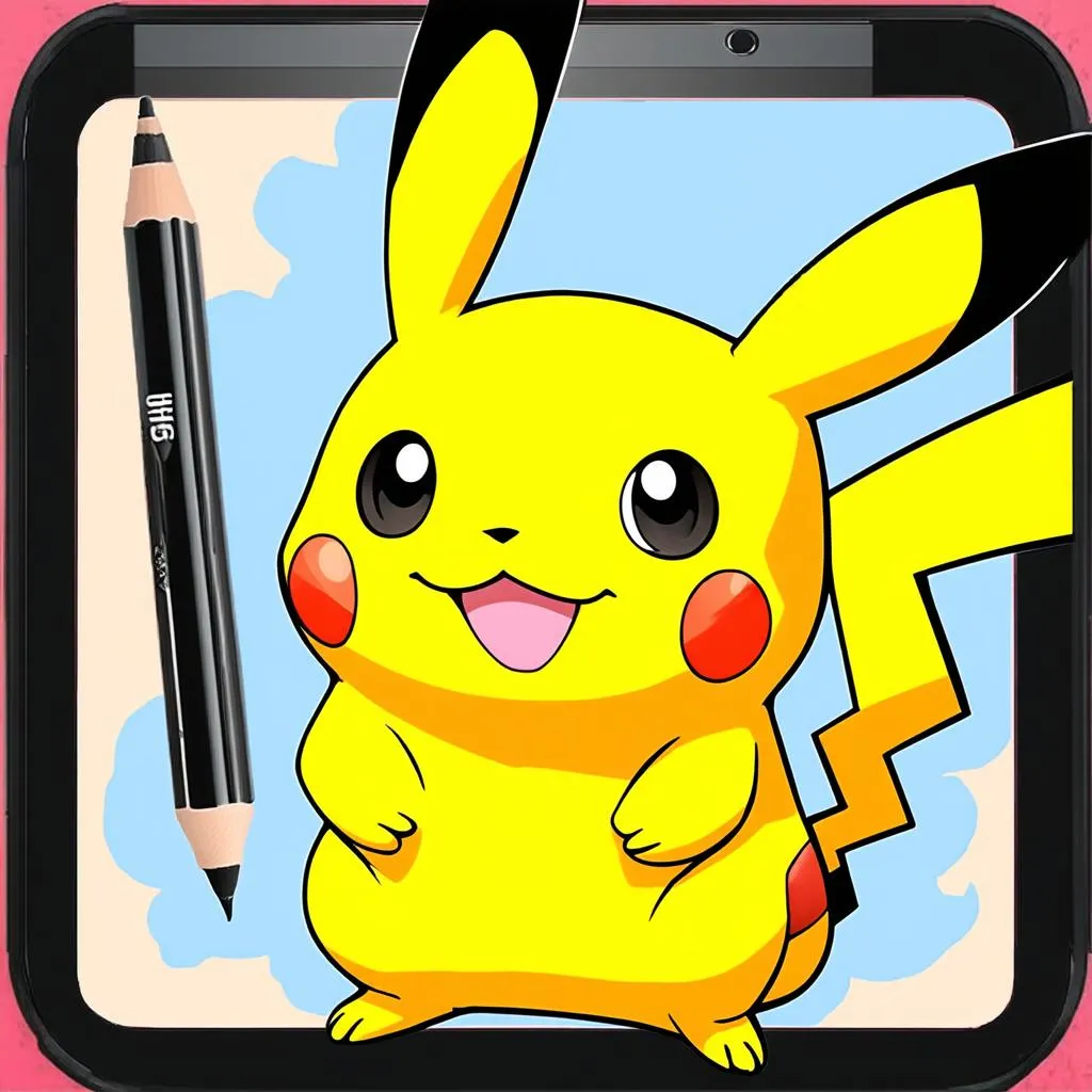 ứng dụng tô màu pikachu