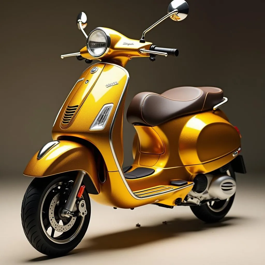 Vespa Vàng Đồng: Biểu Tượng Của Sự Sang Trọng Và May Mắn