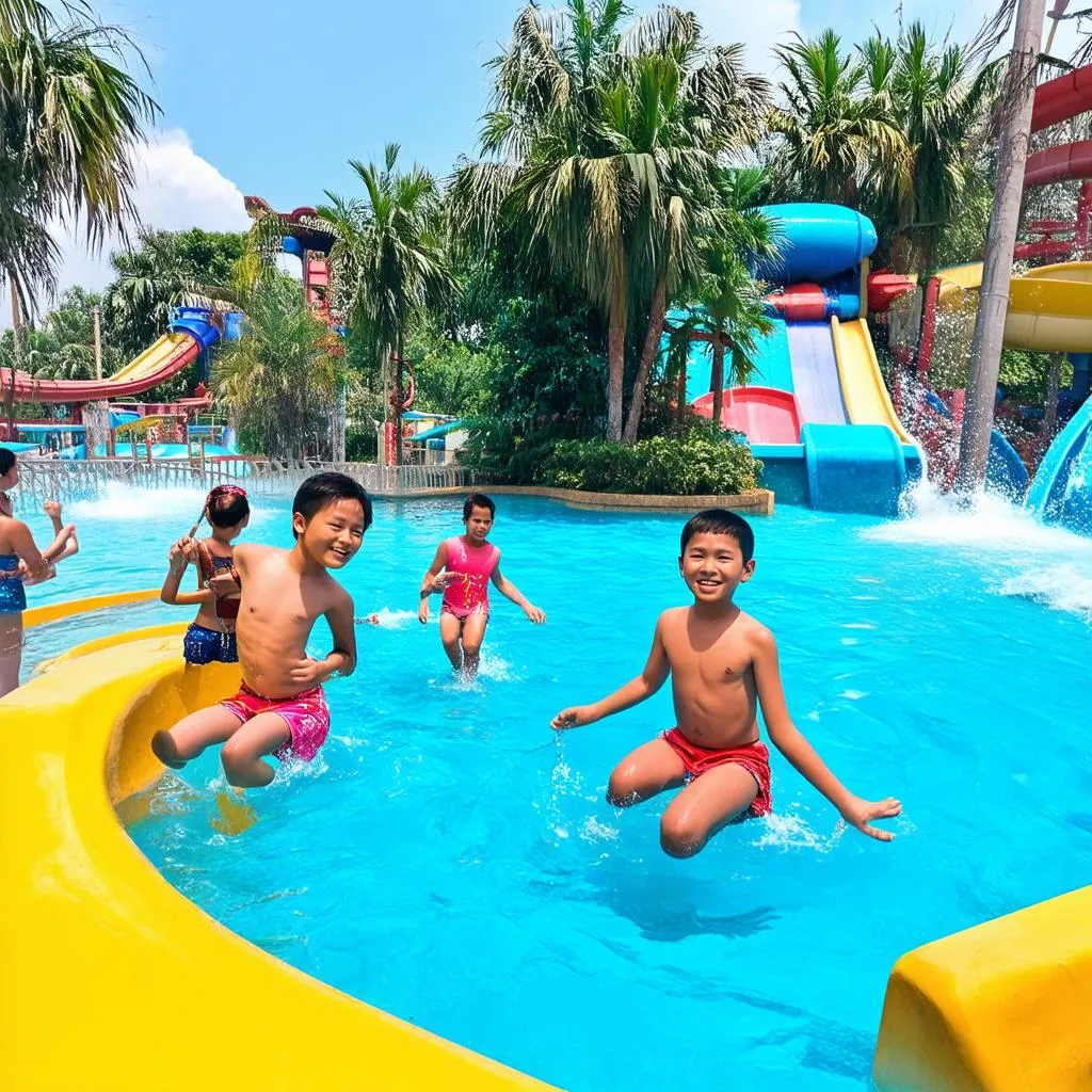 Vinpearl Land Hội An: Trò chơi nước