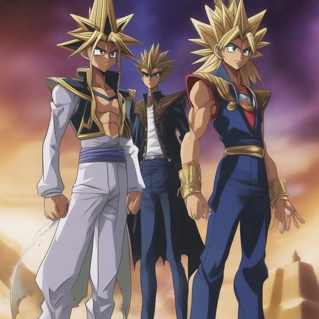 yugi muto và pharaoh atem