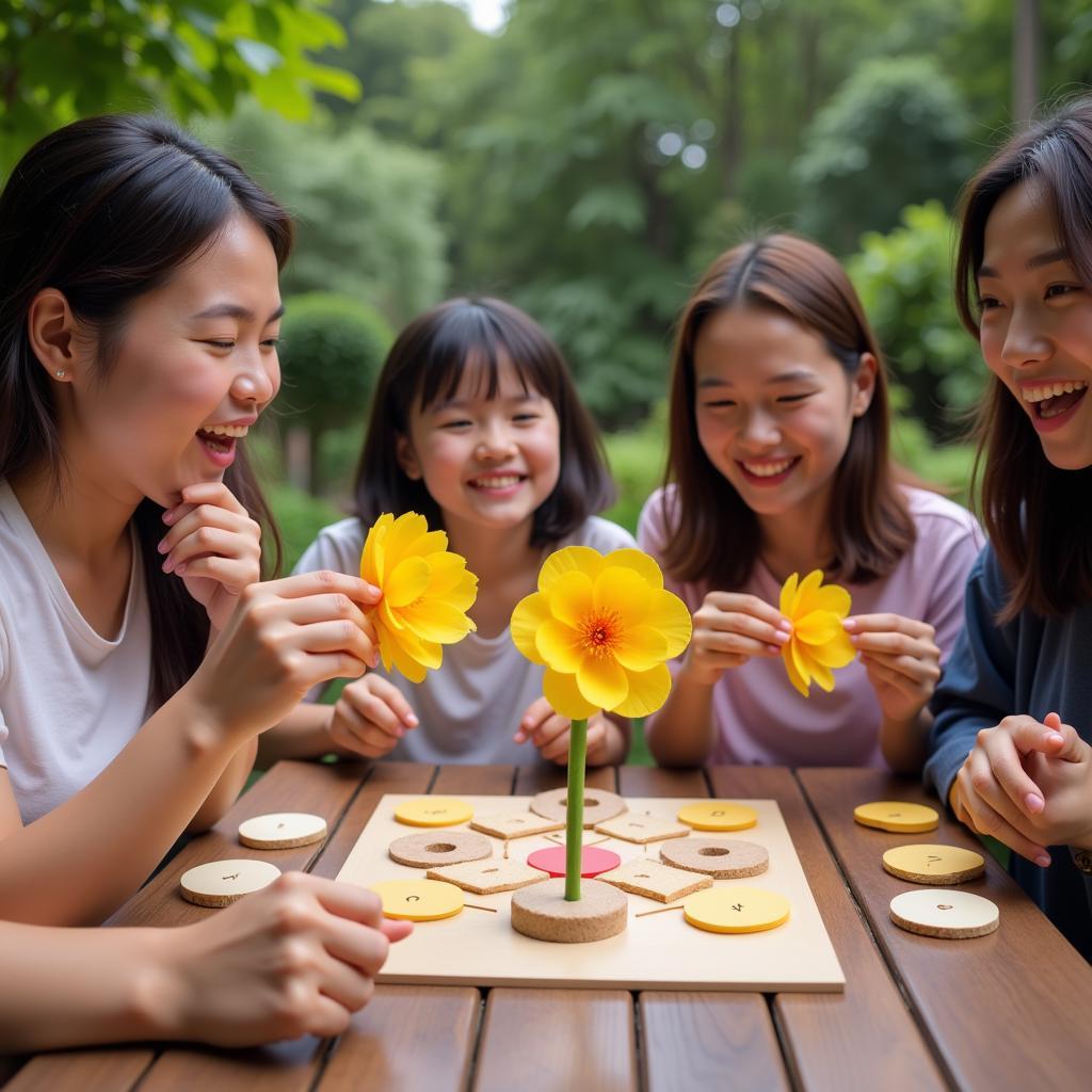 Bài hoa học trò - một trò chơi giải trí lành mạnh