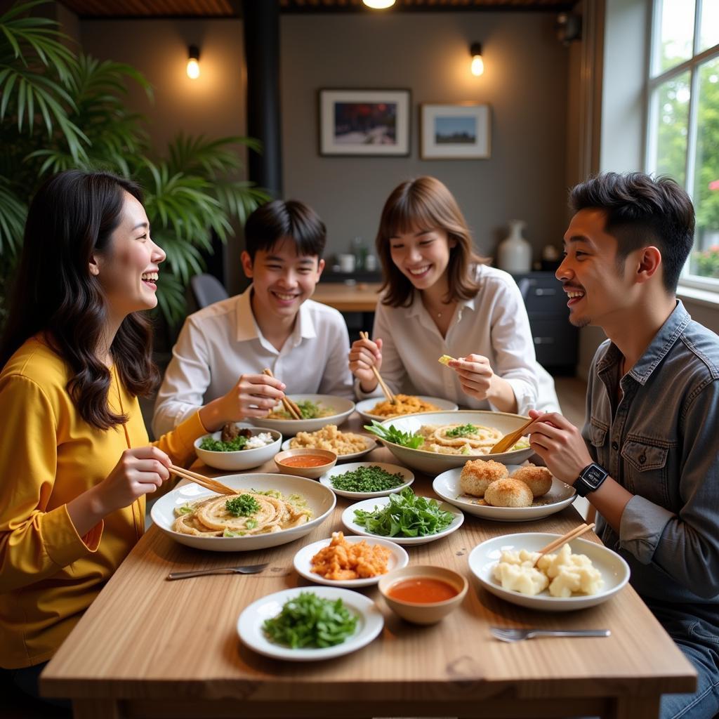 Bánh hỏi tươi Hà Nội, món ăn gia đình quen thuộc