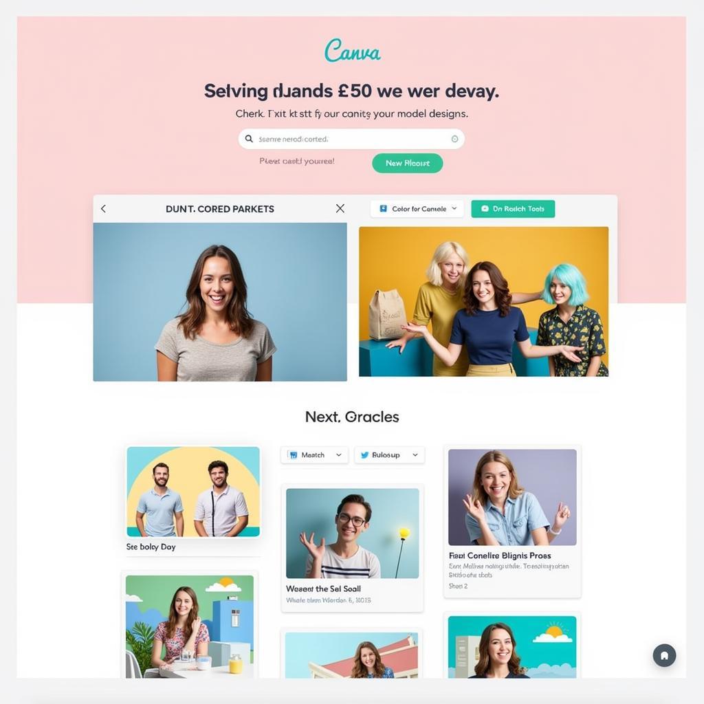 Website Canva:  Nền tảng thiết kế trực tuyến đa năng