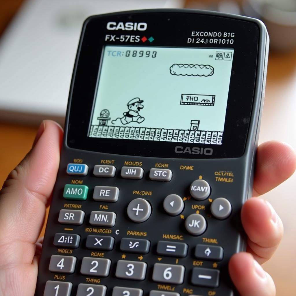 Máy tính Casio FX-570ES Plus chơi game Mario