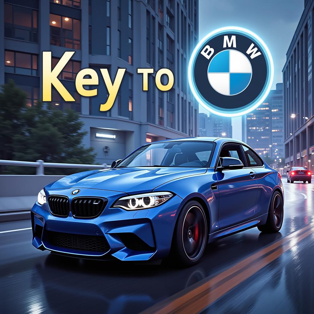 chìa khoá xe bmw game mobile