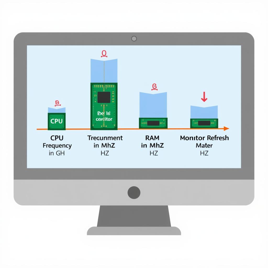 Tần số CPU, RAM và màn hình trong máy tính