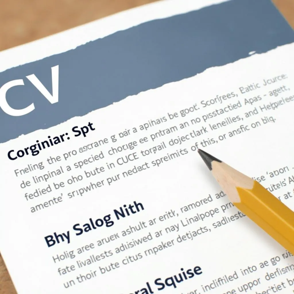 Cách Viết CV Chuẩn