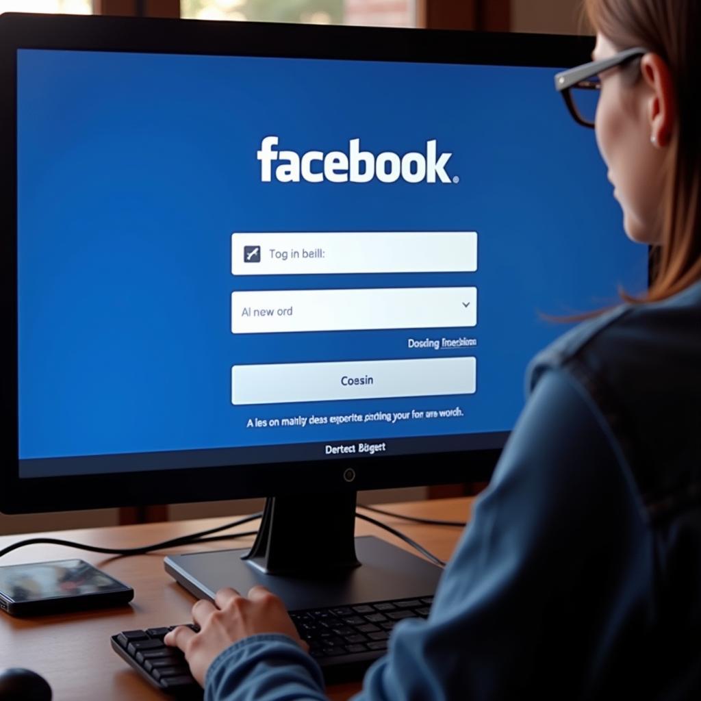 Đăng nhập Facebook trên máy tính bằng trình duyệt web