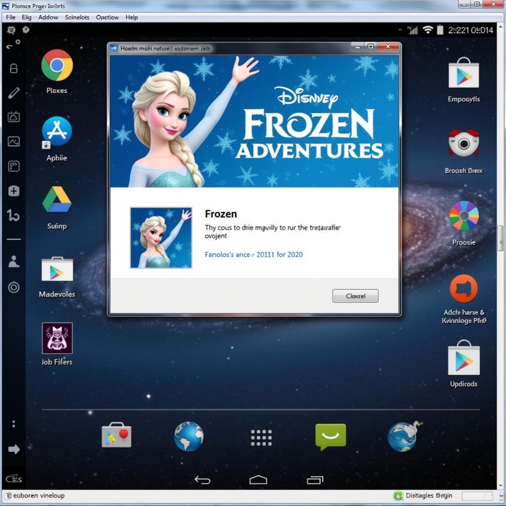 Play Elsa games on computer with Android emulator 