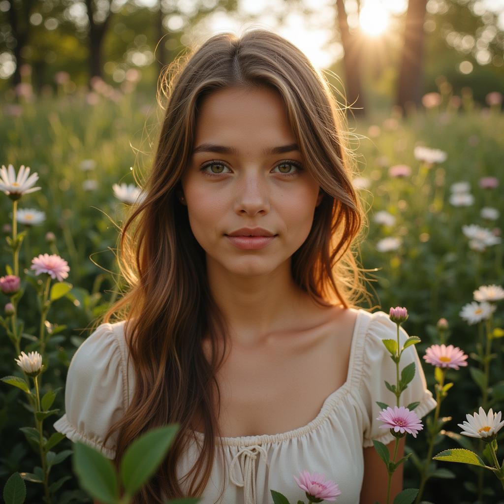 Hình nền girl xinh cho máy tính thiên nhiên