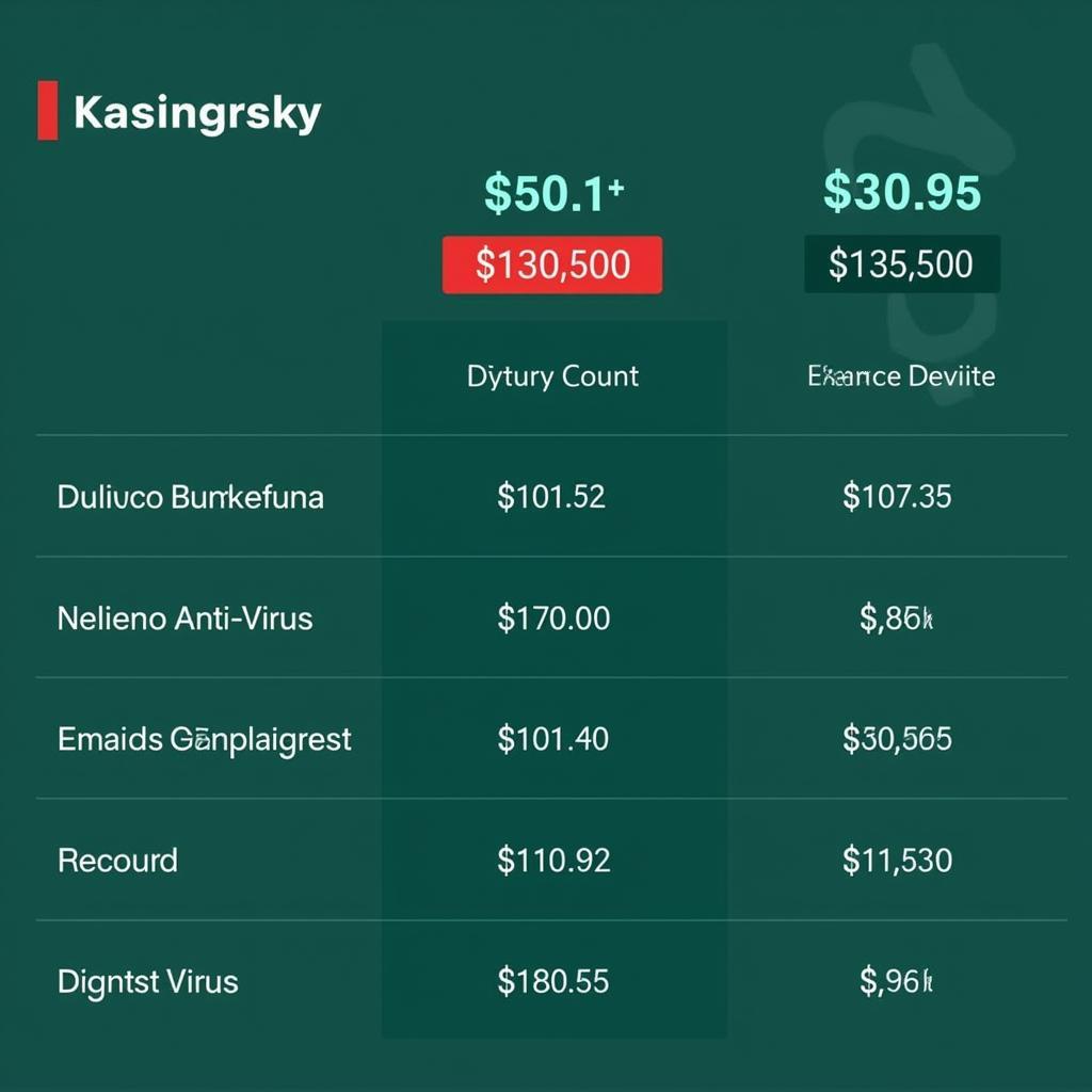 Giá của Kaspersky Anti-Virus