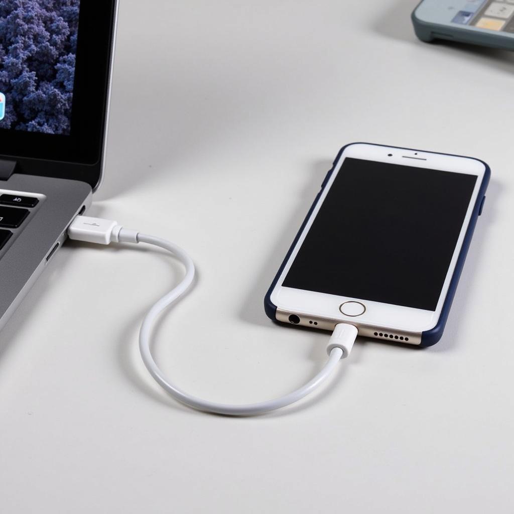 Kết nối dữ liệu điện thoại với máy tính bằng cáp USB