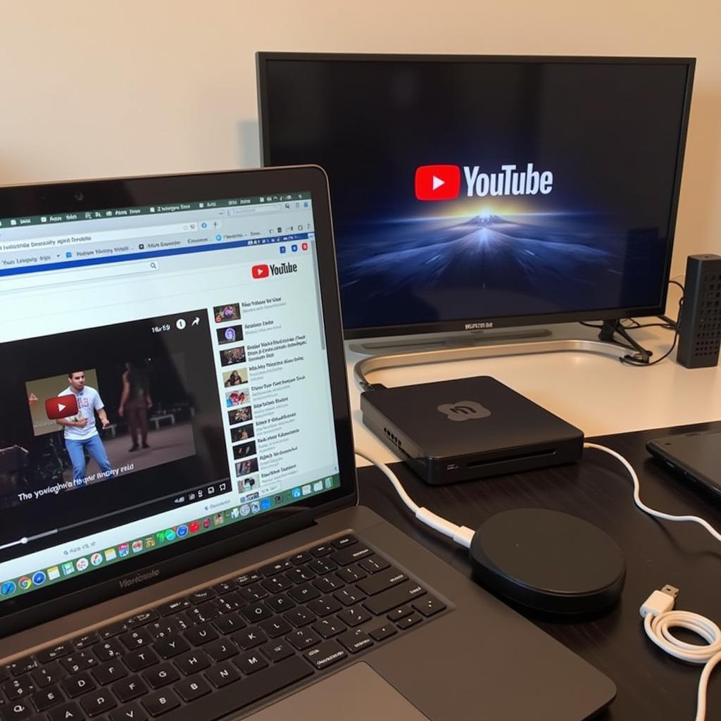 Kết nối Youtube máy tính với tivi qua AirPlay