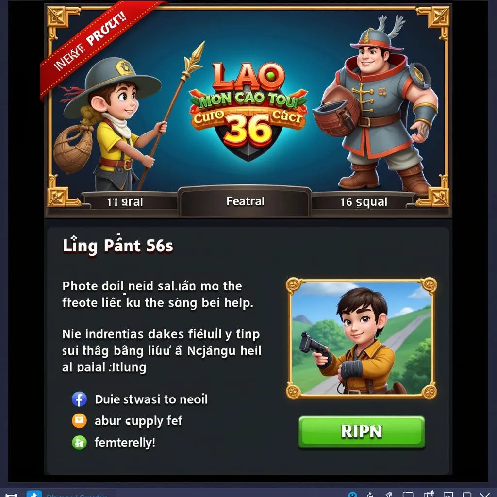 Giao diện game Lao Cuu Mon Tap 36