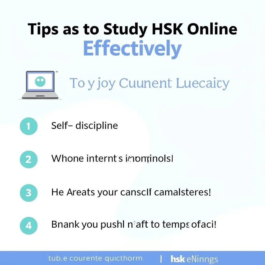 Lưu ý khi học HSK online trên máy tính