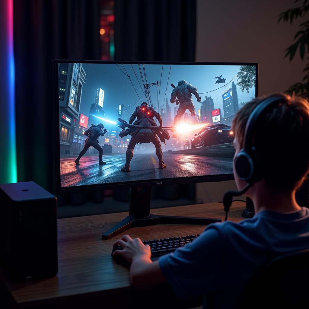 Màn hình máy tính 4K 144Hz được thiết kế dành riêng cho game thủ