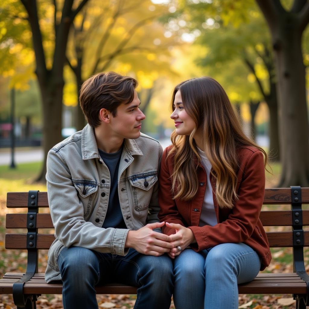 A story about a couple who met and fell in love, and how the woman asked her boyfriend "how much do you love me?"