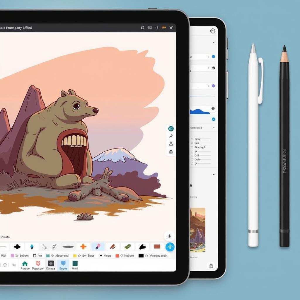 App vẽ trên máy tính Procreate